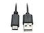 Eaton Tripp Lite Series USB-A to USB-C Cable, USB 2.0, (M/M), 3 ft. (0.91 m) USB-kabel - 24 pin USB-C (hann) til USB (hann) - USB 2.0 - 91.4 cm - formst&#248;pt - svart