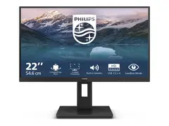 Philips S-line 222S9JML - LED-skjerm 22&quot; (21.5&quot; synlig) - 1920 x 1080 Full HD (1080p) @ 75 Hz - VA - 250 cd/m&#178; - 3000:1 - 4 ms - HDMI, VGA, DisplayPort - h&#248;yttalere - svart