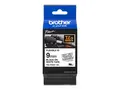 Brother TZe-FX221 - Adhesiv - svart p&#229; hvitt Rull (0,9 cm x 8 m) 1 kassett(er) fleksibel ID-tape - for Brother DCP-T310, T520; P-Touch PT-1880, D200, E310, E550, E800, H105