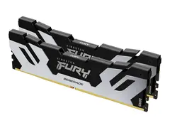 Kingston FURY Renegade Silver - DDR5 sett - 96 GB: 2 x 48 GB - DIMM 288-pin - 6400 MHz / PC5-51200 - CL32 - 1.4 V - ikke-bufret - on-die ECC