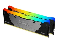 Kingston FURY Renegade RGB - DDR4 - sett 16 GB: 2 x 8 GB - DIMM 288-pin - 4266 MHz / PC4-34100 - ikke-bufret