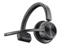 Poly Voyager 4310 - Voyager 4300 UC series hodesett - on-ear - Bluetooth - tr&#229;dl&#248;s, kablet - USB-C - svart - Certified for Microsoft Teams