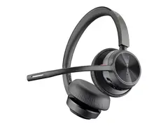 Poly Voyager 4300 UC Series 4320 Hodesett - on-ear - Bluetooth - tr&#229;dl&#248;s - USB-A - lydisolerende - Zoom Certified