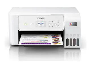 Epson EcoTank ET-2876 - Multifunksjonsskriver farge - ink-jet - ITS - A4 (medie) - opp til 10 spm (trykking) - 100 ark - USB, Wi-Fi - hvit