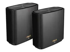 ASUS ZenWiFi AX (XT8) V2 - Wi-Fi-system - (2 rutere) inntil 5500 kvadratfot - maske 1GbE, 2.5GbE - Wi-Fi 6 - Trippelb&#229;nd