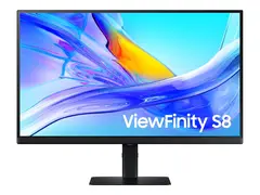 Samsung ViewFinity S8 S27D800UAU - S80UD Series LED-skjerm - USB - 27&quot; - 3840 x 2160 UHD @ 60 Hz - IPS - 350 cd/m&#178; - 1000:1 - HDR10 - 5 ms - HDMI, DisplayPort, USB-C - svart