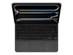 Apple Magic Keyboard - Tastatur og folioveske med styrepute - bakbelysning - Apple Smart connector - AZERTY - Fransk - svart