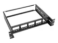 Tripp Lite Adjustable Rack-Mount DIN Rail Kit Top Hat, Mini Top Hat and G-Style Rails - DIN-skinnemonteringssett - rackmonterbar - svart - 2U - 19&quot;