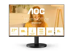 AOC Q27B3CF2/23 - B3 Series - LED-skjerm 27&quot; - 2560 x 1440 QHD @ 100 Hz - IPS - 1500:1 - 1 ms - HDMI, USB-C - h&#248;yttalere - svart