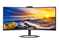 Philips 34E1C5600HE - 5000 Series - LED-skjerm kurvet - 34&quot; - 3440 x 1440 WQHD @ 100 Hz - VA - 300 cd/m&#178; - 3000:1 - 4 ms - HDMI, DisplayPort, USB-C - h&#248;yttalere - svart