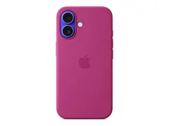 Apple - Baksidedeksel for mobiltelefon MagSafe-samsvar - silikon - Fuchsia - for iPhone 16