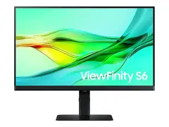 Samsung ViewFinity S6 S24D604UAU S60UD Series - LED-skjerm - USB - 24&quot; (23.8&quot; synlig) - 2560 x 1440 QHD @ 100 Hz - IPS - 350 cd/m&#178; - 1000:1 - HDR10 - 5 ms - HDMI, 2xDisplayPort, USB-C - svart