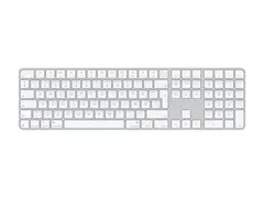 Apple Magic Keyboard with Touch ID and Numeric Keypad Tastatur - USB-C - tr&#229;dl&#248;s - Bluetooth - QWERTY - Dansk - white keys