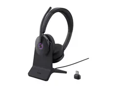 Yealink BH74 Teams - Hodesett - on-ear - Bluetooth tr&#229;dl&#248;s - aktiv st&#248;ydemping - USB-C via Bluetooth-adapter - med ladestativ - Certified for Microsoft Teams, UC-sertifisert