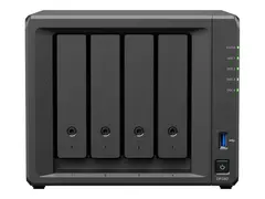 Synology DP340 - Server - DT 1-veis 1 x Ryzen Embedded R1600 / inntil 3.1 GHz - RAM 16 GB - SATA - hot-swap 3.5&quot; br&#248;nn(er) - HDD 4 x 8 TB - 10 Gigabit Ethernet, Gigabit Ethernet - monitor: ingen