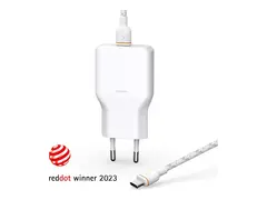 Unisynk - Str&#248;madapter - slank, sett, G3 (USB-C-kabel) - 36 watt - PD 2.0, PD 3.0, BC1.2 (24 pin USB-C) - hvit