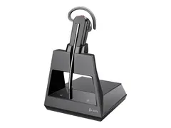 Poly Voyager 4245-M Office - Voyager 4200 series hodesett - konvertibel - Bluetooth - tr&#229;dl&#248;s - USB-A via Bluetooth-adapter - svart - Certified for Microsoft Teams