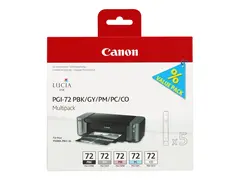 Canon PGI-72 PBK/GY/PM/PC/CO Multipack 5-pack - gr&#229;, fotosort, fotocyan, fotomagenta, kromaoptimerer - original - blekkbeholder - for PIXMA PRO-10, PRO-10S; PIXUS PRO-10