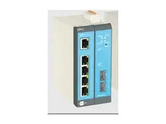 INSYS icom MRX MRX2 Fiber - Ruter 5-port svitsj 1GbE - DIN-skinnemonterbar