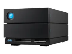 LaCie 2big Dock STLG48000400 - Harddiskarray 48 TB - 2 br&#248;nner (SATA-600) - HDD 24 TB x 2 - Thunderbolt 3, USB 3.2 Gen 2 (ekstern) - med 5-&#229;rs Rescue Data Recovery Service Plan