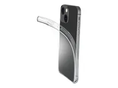 Cellular Line Fine - Baksidedeksel for mobiltelefon MagSafe-samsvar - bl&#248;t gummi - gjennomsiktig - for Apple iPhone 13 mini