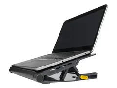 Targus Chill Mat - Notebookstativ - med 4-ports USB 2.0-hub gr&#229;, svart