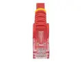 StarTech.com 50cm CAT6 Ethernet Cable, 10 Gigabit Snagless RJ45 650MHz 100W PoE Patch Cord, CAT 6 10GbE UTP Network Cable w/Strain Relief, Red, Fluke Tested/Wiring is UL Certified/TIA Category 6 - 24AWG (N6PATC50CMRD) - Nettverkskabel - RJ-45 (hann) til RJ-45 (hann) - 50 cm - UTP - CAT 6 - formst&#248;pt, uten hindringer, flertr&#229;det - r&#248;d