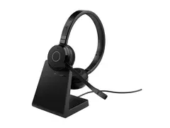 Jabra Evolve 65 TE Stereo - Hodesett on-ear - Bluetooth - tr&#229;dl&#248;s - USB-A via Bluetooth-adapter - lydisolerende - Certified for Microsoft Teams