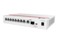 Huawei eKitEngine S110 Series S110-8T2ST Switch - ikke-styrt - 8 x 10/100/1000 + 1 x 10/100/1000 (opplink) + 1 x Gigabit SFP (opplink) - stasjon&#230;r, veggmonterbar