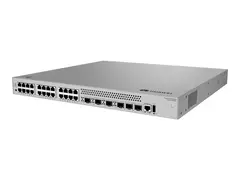 Huawei eKitEngine S530S Series S530-24T4XE Switch - L3 - Styrt - 24 x 10/100/1000 + 4 x 1 Gigabit / 10 Gigabit SFP+ + 2 x 10 Gigabit (opplinking / stabling) - front og side til bakside - rackmonterbar