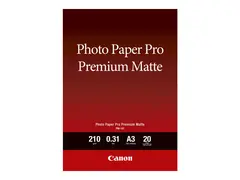 Canon Pro Premium PM-101 - Glatt matt - 310 mikroner A3 (297 x 420 mm) - 210 g/m&#178; - 20 ark fotopapir - for PIXMA PRO-1, PRO-10, PRO-100