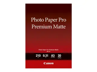 Canon Pro Premium PM-101 - Glatt matt - 310 mikroner A3 (297 x 420 mm) - 210 g/m&#178; - 20 ark fotopapir - for PIXMA PRO-1, PRO-10, PRO-100