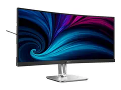 Philips 34B2U5600C - 5000 Series - LED-skjerm kurvet - USB - 34&quot; - 3440 x 1440 WQHD @ 120 Hz - VA - 300 cd/m&#178; - 4000:1 - 4 ms - 2xHDMI, DisplayPort, USB-C - h&#248;yttalere - koksgr&#229;