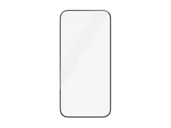 PanzerGlass - Skjermbeskyttelse for mobiltelefon ultrabred passform - glass - rammefarge svart - for Apple iPhone 15, 16