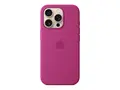 Apple - Baksidedeksel for mobiltelefon - MagSafe-samsvar silikon - Fuchsia - for iPhone 16 Pro