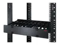 APC Horizontal Cable Manager Single-Sided with Cover Rackkabelstyringspanel med deksel - svart - 2U - for P/N: SMTL1000RMI2UC, SMX1000C, SMX1500RM2UC, SMX1500RM2UCNC, SMX750C, SMX750CNC