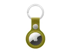 Apple - Eske for airtag - mikrotvill, stainless steel chartreuse