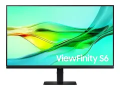 Samsung ViewFinity S6 S32D604UAU S60UD Series - LED-skjerm - USB - 32&quot; (31.5&quot; synlig) - 2560 x 1440 QHD @ 100 Hz - IPS - 350 cd/m&#178; - 1000:1 - HDR10 - 5 ms - HDMI, 2xDisplayPort, USB-C - svart