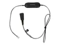 Jabra GN1216 - Hodetelefonkabel RJ-9 hann til Quick Disconnect hann - 2 m - for Avaya one-X Deskphone Edition 96XX; Jabra GN 2000, GN1900, GN2000; BIZ 2400 3in1, GN2000