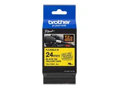 Brother TZe-FX651 - Svart p&#229; gult Rull (2,4 cm x 8 m) 1 kassett(er) fleksibelt b&#229;nd - for Brother PT-D600; P-Touch PT-3600, D610, D800, E550, P750, P900, P950; P-Touch EDGE PT-P750