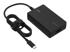 Belkin Connect USB-C Core - Str&#248;madapter GaN-teknologi - 100 watt - PD (24 pin USB-C) - svart