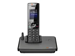 Poly VVX D230 - Tr&#229;dl&#248;s VoIP-telefon med anrops-ID DECT - treveis anropskapasitet - SIP, SDP - 8 linjer - svart
