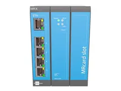 INSYS icom MRX MRX3 Fiber - Ruter 5-port svitsj 1GbE - DIN-skinnemonterbar