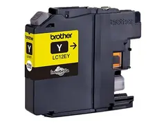 Brother LC12EY - XL Capacity - gul - original blekkpatron - for Brother MFC-J6925DW