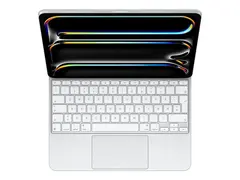 Apple Magic Keyboard - Tastatur og folioveske med styrepute - bakbelysning - Apple Smart connector - QWERTY - Norsk - hvit