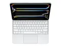 Apple Magic Keyboard - Tastatur og folioveske med styrepute - bakbelysning - Apple Smart connector - QWERTY - Nederlandsk - hvit - for 13-inch iPad Pro