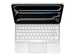 Apple Magic Keyboard - Tastatur og folioveske med styrepute - bakbelysning - Apple Smart connector - QWERTY - Dansk - hvit