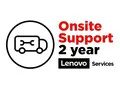 Lenovo Onsite Upgrade - utvidet serviceavtale 2 &#229;r - p&#229; stedet