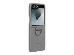 Samsung EF-PF741 - Baksidedeksel for mobiltelefon med ring - silikon - gr&#229; - for Galaxy Z Flip6