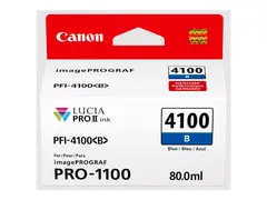 Canon PFI-4100 B - 80 ml - bl&#229; - original hengeboks - blekkbeholder - for imagePROGRAF PRO-1100